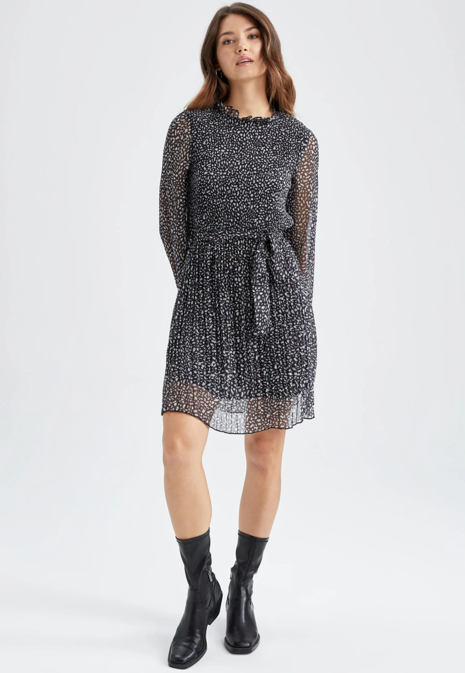 DeFacto Elastic Waist - Jurk - Black 4 DeFacto Elastic Waist - Jurk - Black - Afbeelding 2