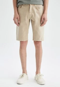 DeFacto Regular Fit- Jeansshort - Beige