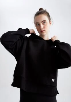 DeFacto Cover Up - Hoodie - Black