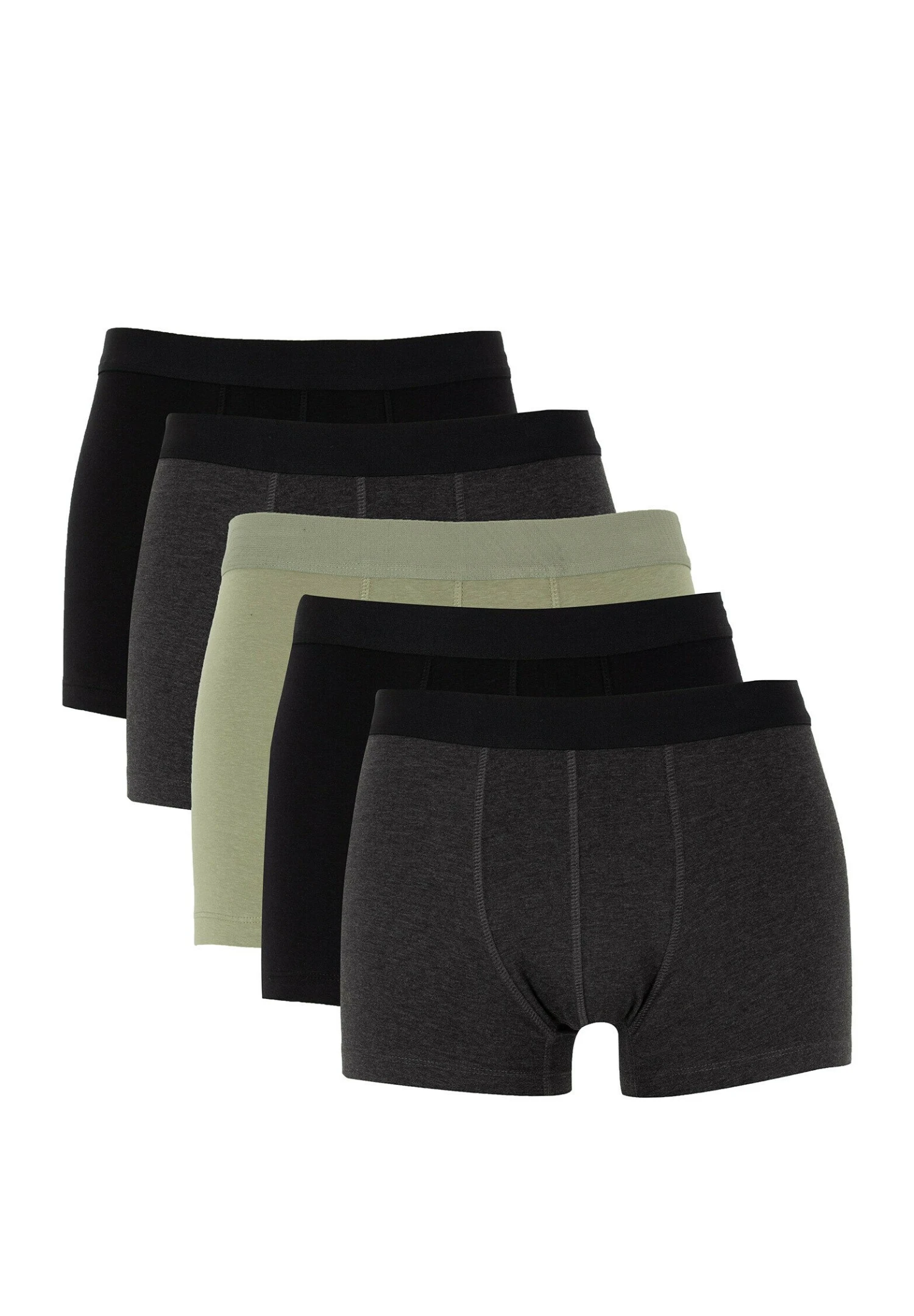 DeFacto Regular Fit 5Pack- Onderbroeken - Black 3 DeFacto Regular Fit 5Pack- Onderbroeken - Black