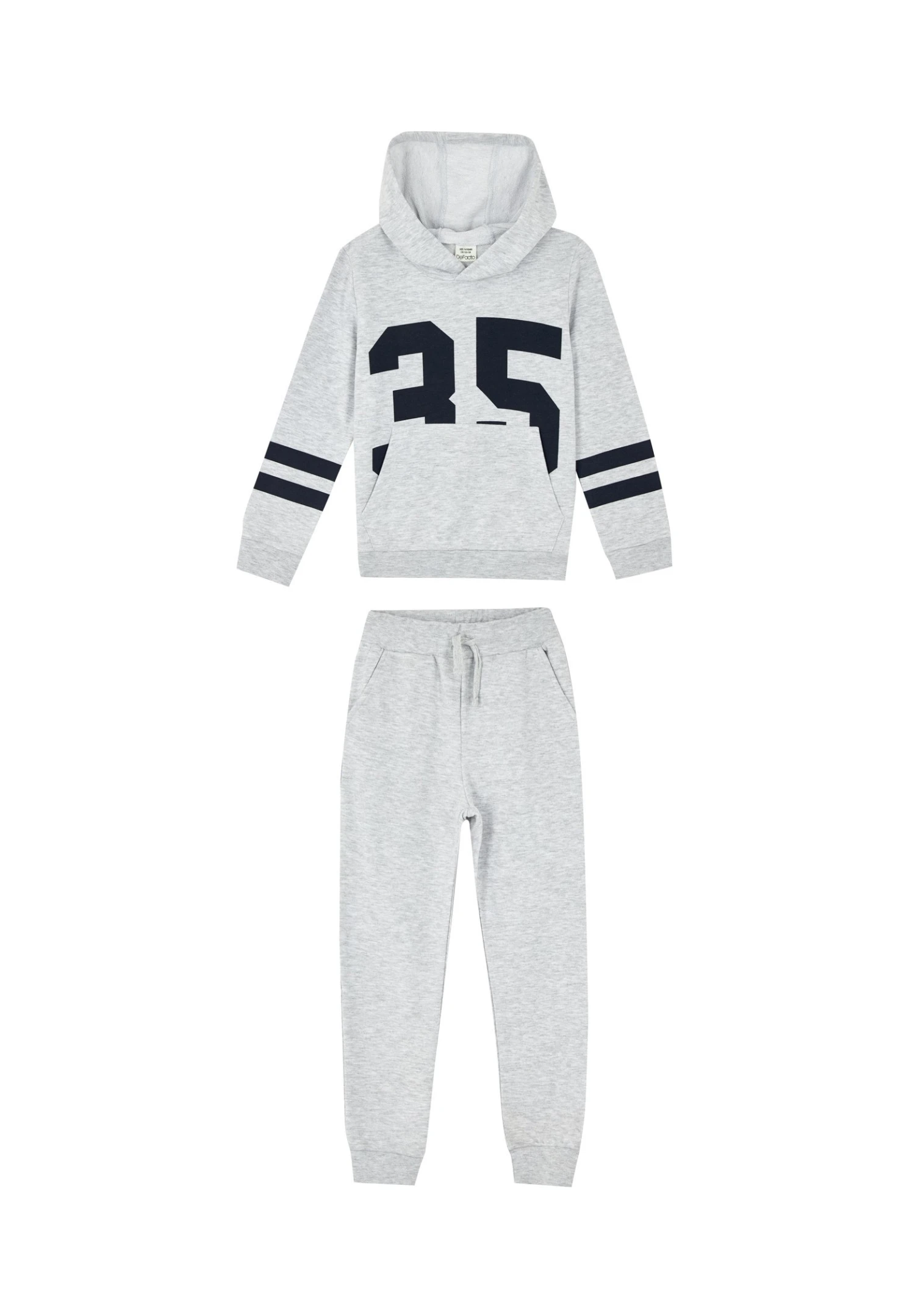 DeFacto Regular Fit Set - Trainingspak - Grey 3 DeFacto Regular Fit Set - Trainingspak - Grey