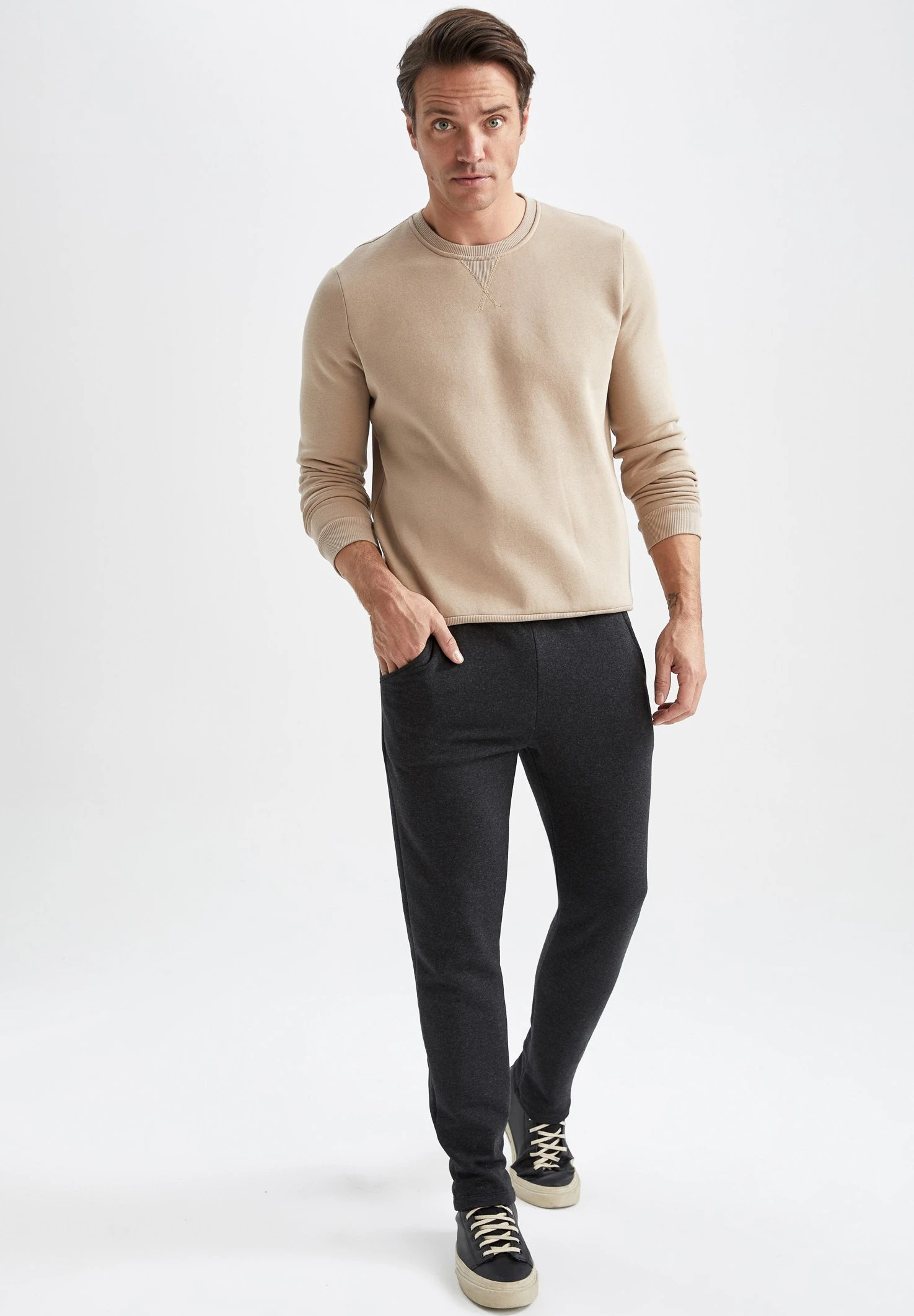 DeFacto Broek - Anthracite 4 DeFacto Broek - Anthracite - Afbeelding 2