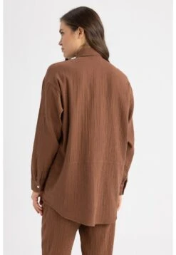 DeFacto Overhemdblouse - Brown 7 DeFacto Overhemdblouse - Brown -DeFacto cc350b61180c475cabf01cbf95d7514f
