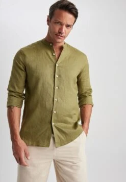 DeFacto Modern Fit - Overhemd - Khaki