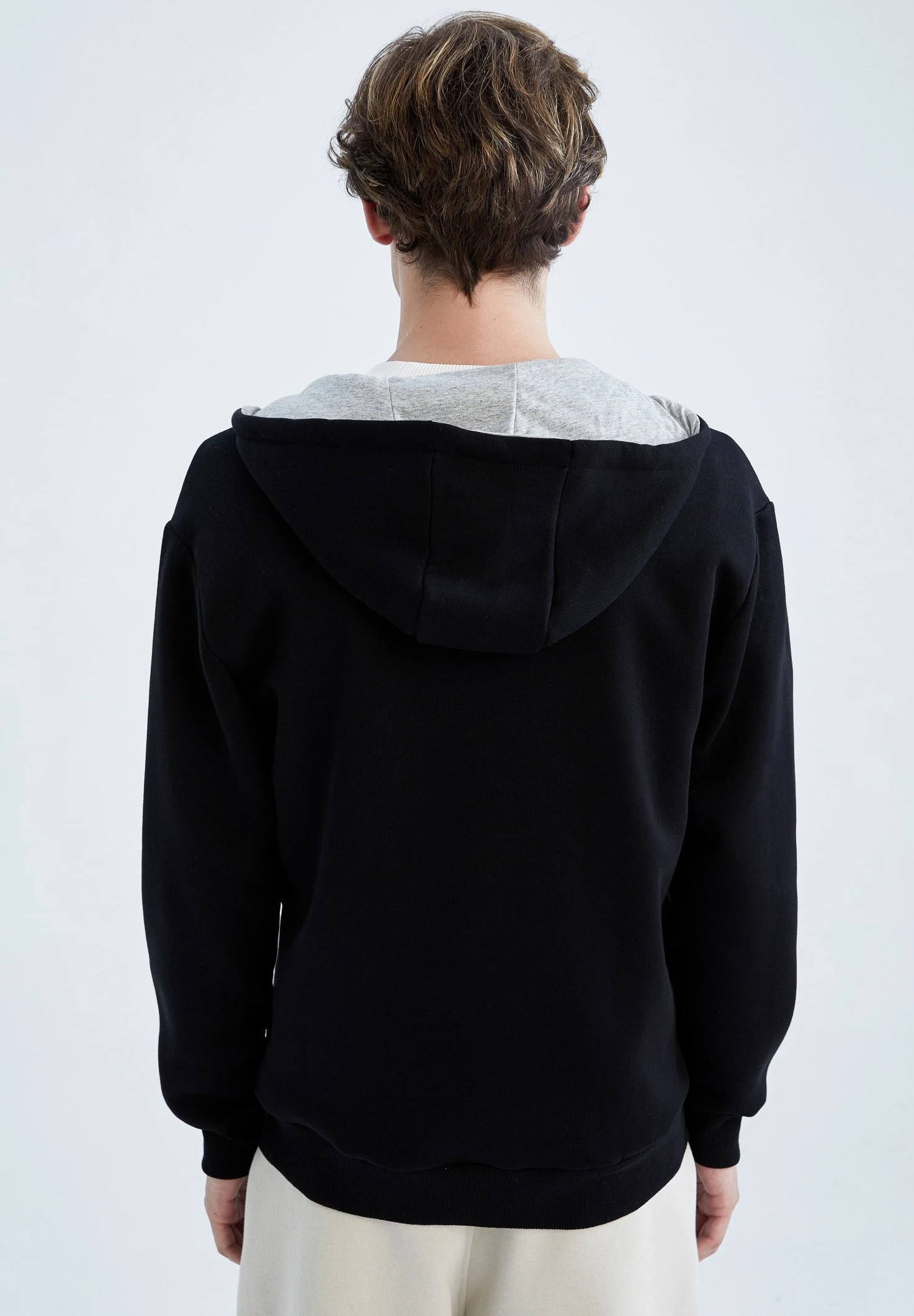 DeFacto Regular Fit - Sweater Met Rits - Black 5 DeFacto Regular Fit - Sweater Met Rits - Black - Afbeelding 3