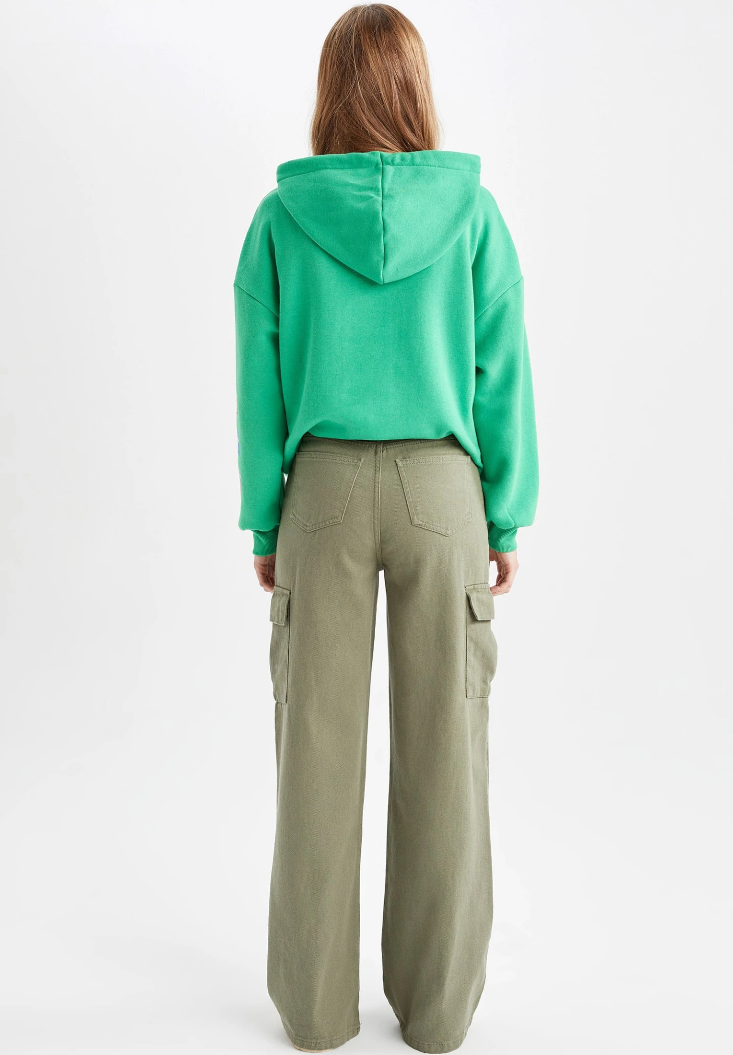 DeFacto Wideleg - Cargobroek - Khaki 5 DeFacto Wideleg - Cargobroek - Khaki - Afbeelding 3