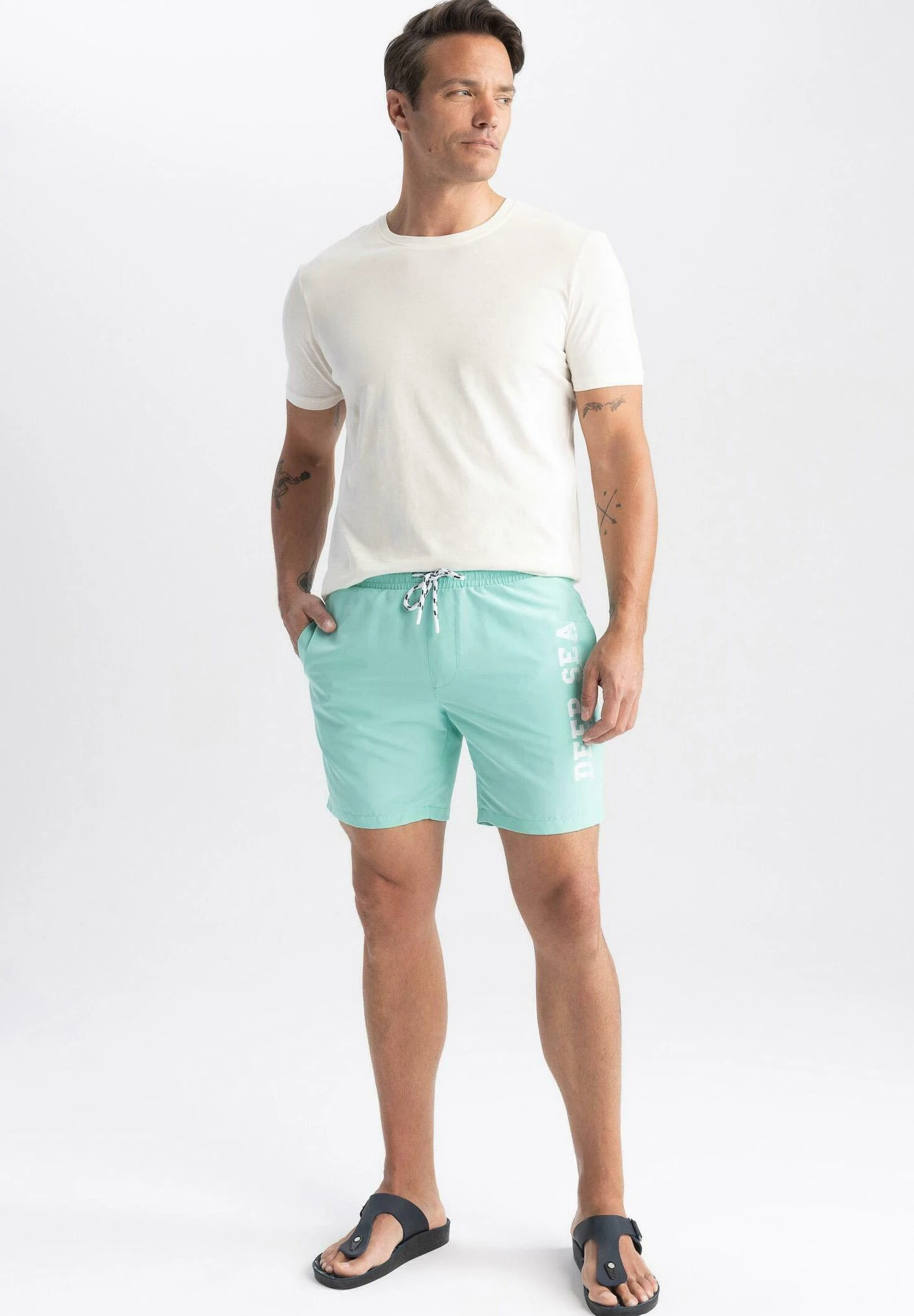 DeFacto Nathan - Zwemshorts - Green 4 DeFacto Nathan - Zwemshorts - Green - Afbeelding 2