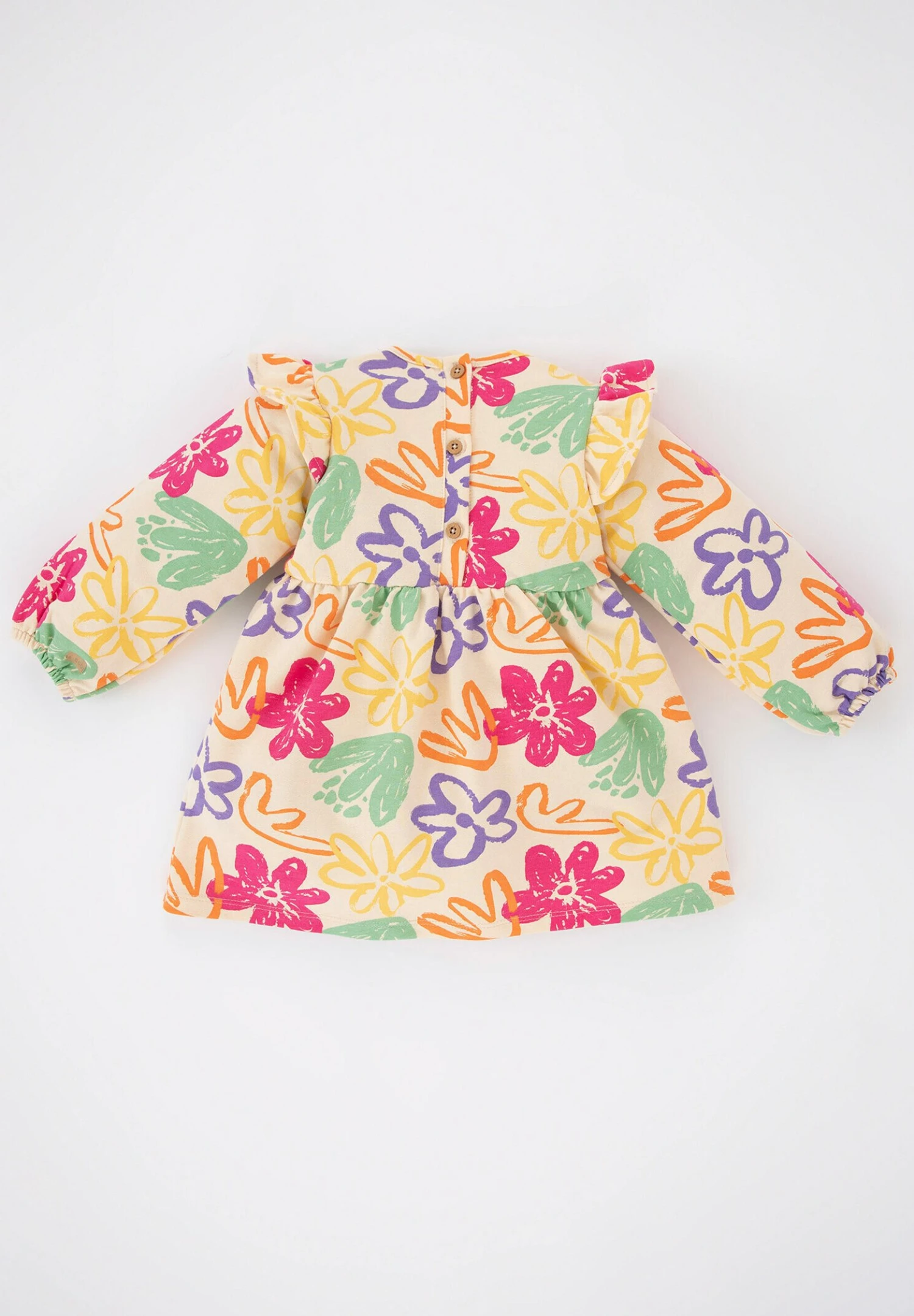 DeFacto Regular Fit- Jurk - Orange 4 DeFacto Regular Fit- Jurk - Orange - Afbeelding 2