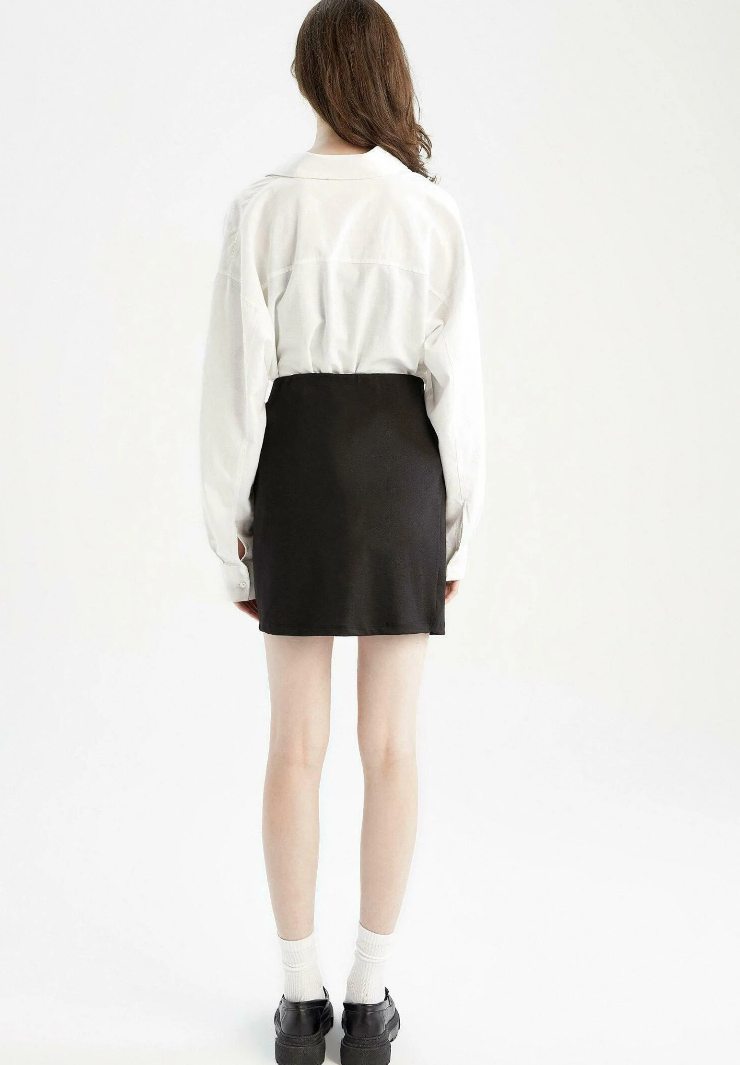 DeFacto Slim Fit - Wikkelrok - Black 5 DeFacto Slim Fit - Wikkelrok - Black - Afbeelding 3