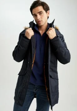 DeFacto Regular Fit - Winterjas - Navy