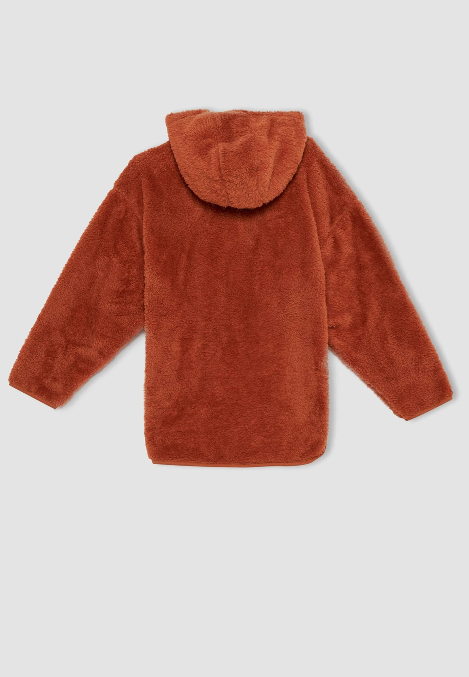 DeFacto Relax Fit - Fleece Trui - Orange 4 DeFacto Relax Fit - Fleece Trui - Orange - Afbeelding 2