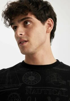 DeFacto T-Shirt Print - Black -DeFacto d1ecbbb6e6674c848dded6a9183c4e08