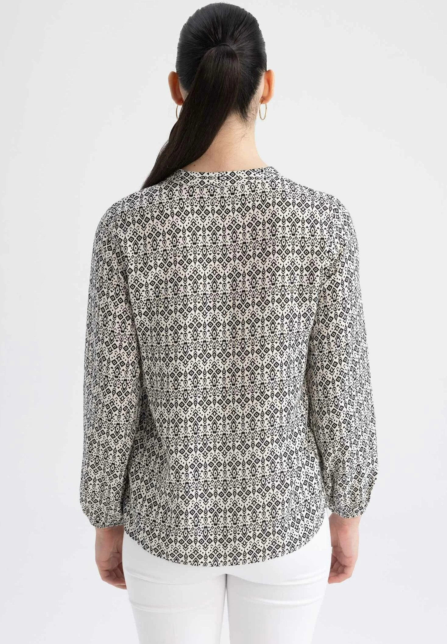 DeFacto Regular Fit- Blouse - Beige 5 DeFacto Regular Fit- Blouse - Beige - Afbeelding 3