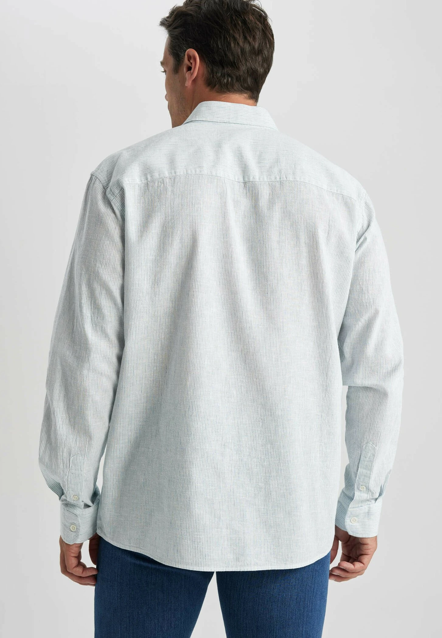 DeFacto Regular Fit - Overhemd - Turquoise 5 DeFacto Regular Fit - Overhemd - Turquoise - Afbeelding 3