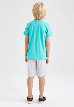 DeFacto Set Regular Fit- Shorts - Green -DeFacto d235dfa1f0ac4bd0842046bbe6b9b906