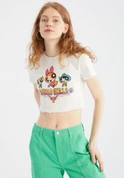 DeFacto Powerpuff Girls - T-Shirt Print - White