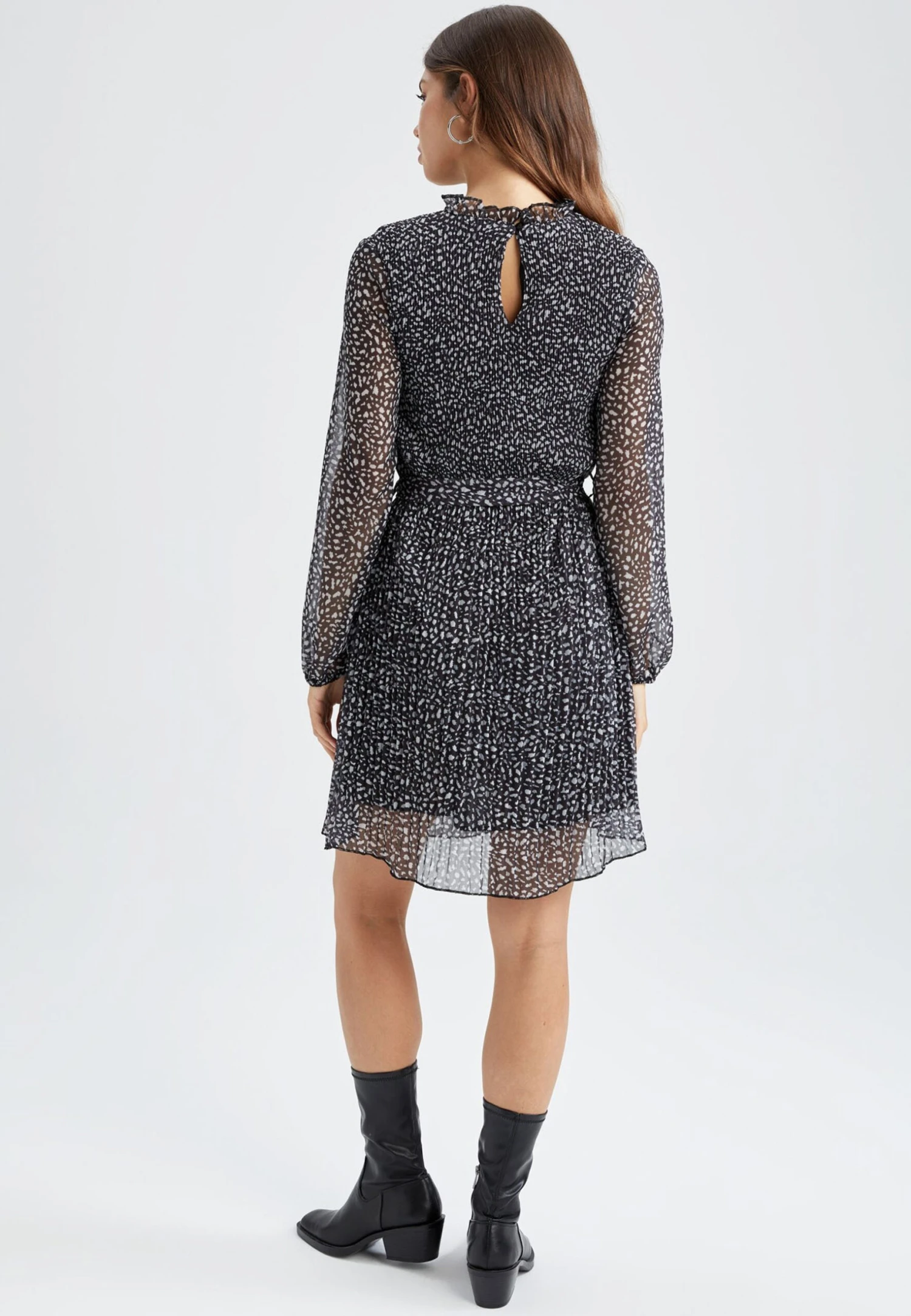 DeFacto Elastic Waist - Jurk - Black 5 DeFacto Elastic Waist - Jurk - Black - Afbeelding 3