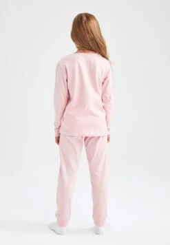 DeFacto 2In1 Set - Pyjama - Pink -DeFacto d3e52b8ecc5c4a1996d236cb5bffc762