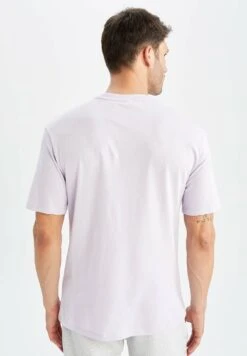 DeFacto T-Shirt Print - Lilac 7 DeFacto T-Shirt Print - Lilac -DeFacto d62bc2f9ca2c4c619b1c3d9b82cb461e