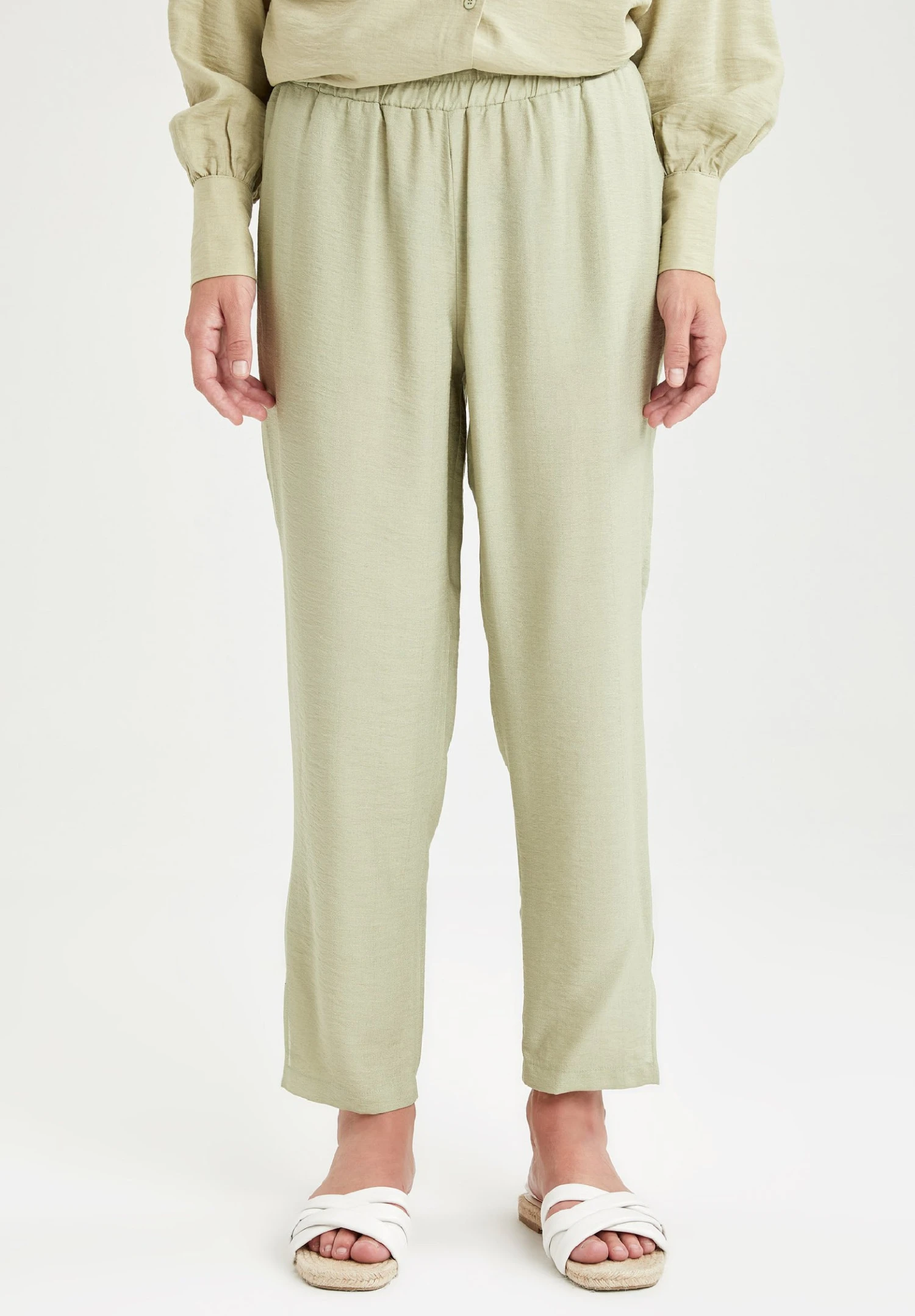 DeFacto Carrot Fit- Broek - Turquoise 3 DeFacto Carrot Fit- Broek - Turquoise