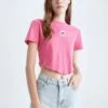 DeFacto T-Shirt Print - Pink 1 DeFacto T-Shirt Print - Pink -DeFacto d6cce7c246694b1fa9856c661e5a072b