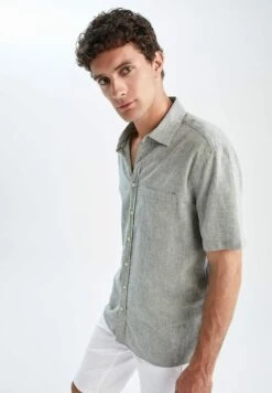 DeFacto Regular Fit- Overhemd - Khaki -DeFacto d6ebb0ae845d46ce9fb82b83c542280b