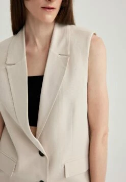 DeFacto Regular Fit- Bodywarmer - Beige -DeFacto d75da95db42b406c937c4a871ae86baa