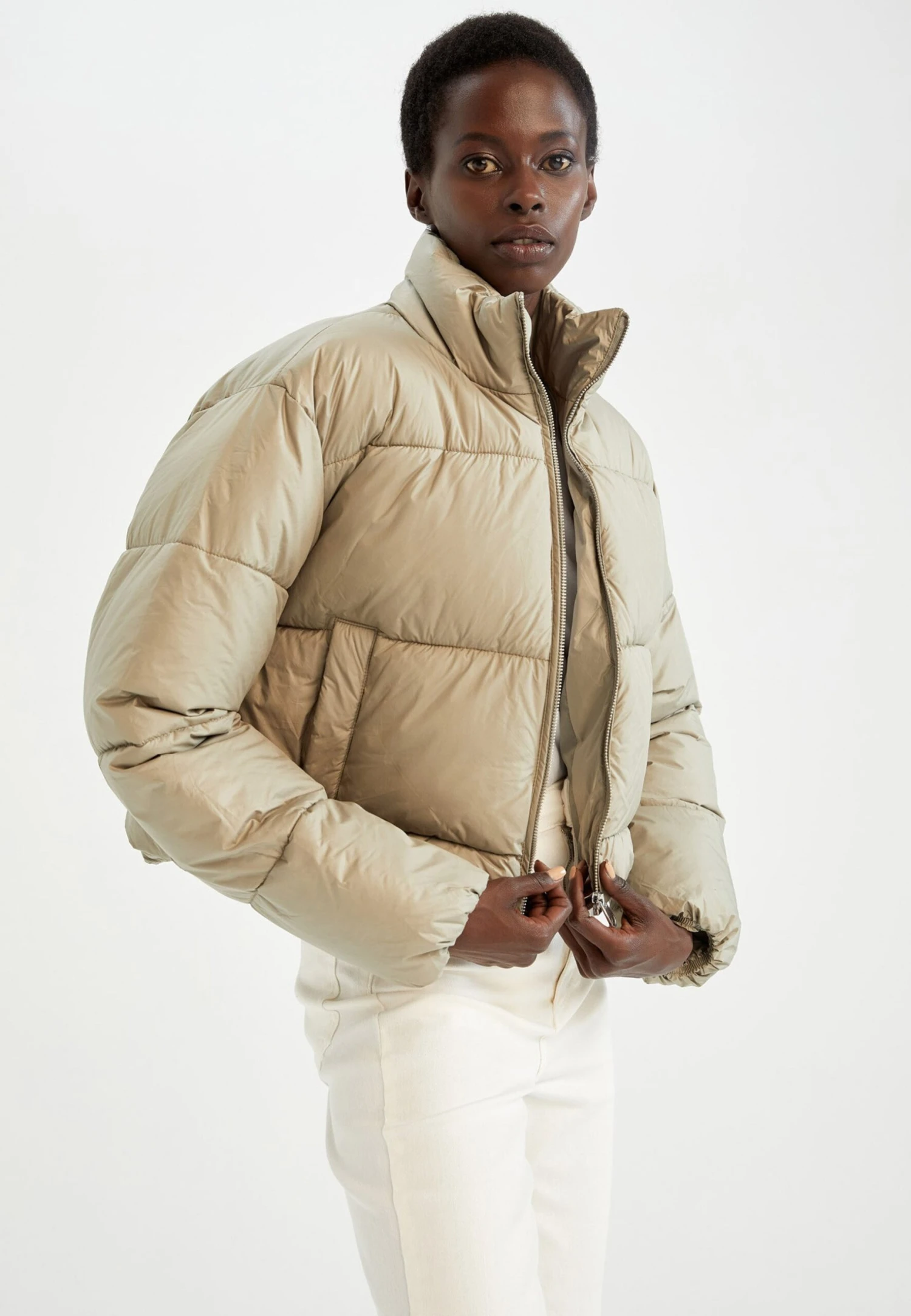 DeFacto Cropped Fit - Winterjas - Brown 3 DeFacto Cropped Fit - Winterjas - Brown