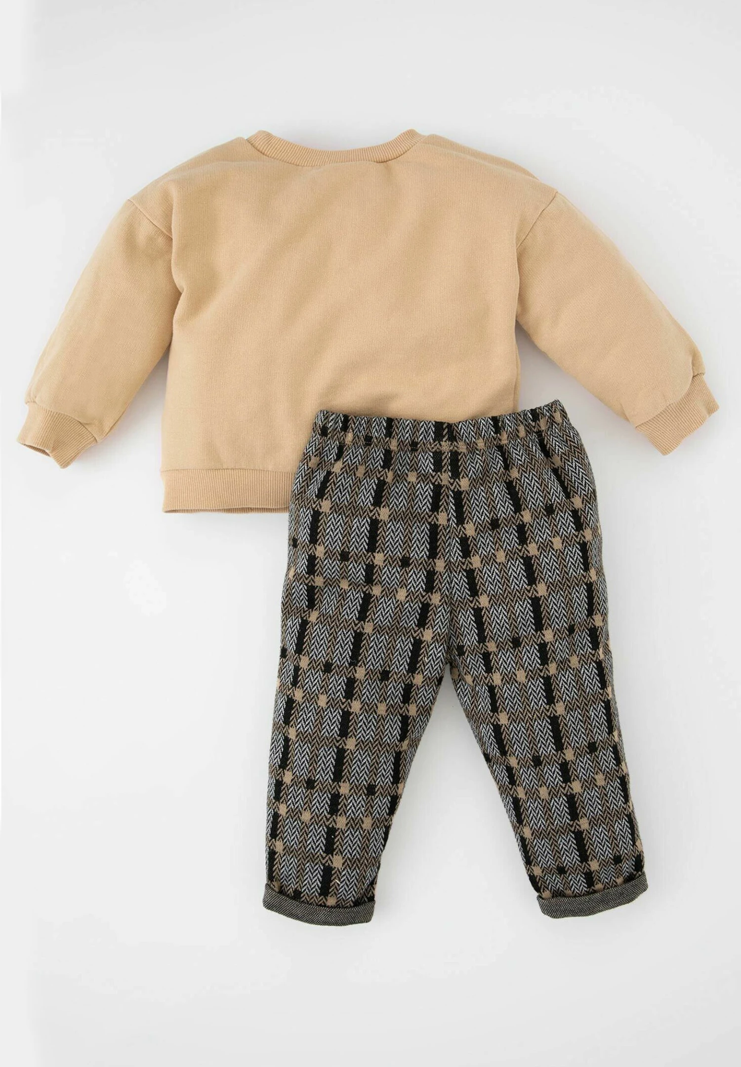 DeFacto 2Pack- Trainingspak - Beige 4 DeFacto 2Pack- Trainingspak - Beige - Afbeelding 2