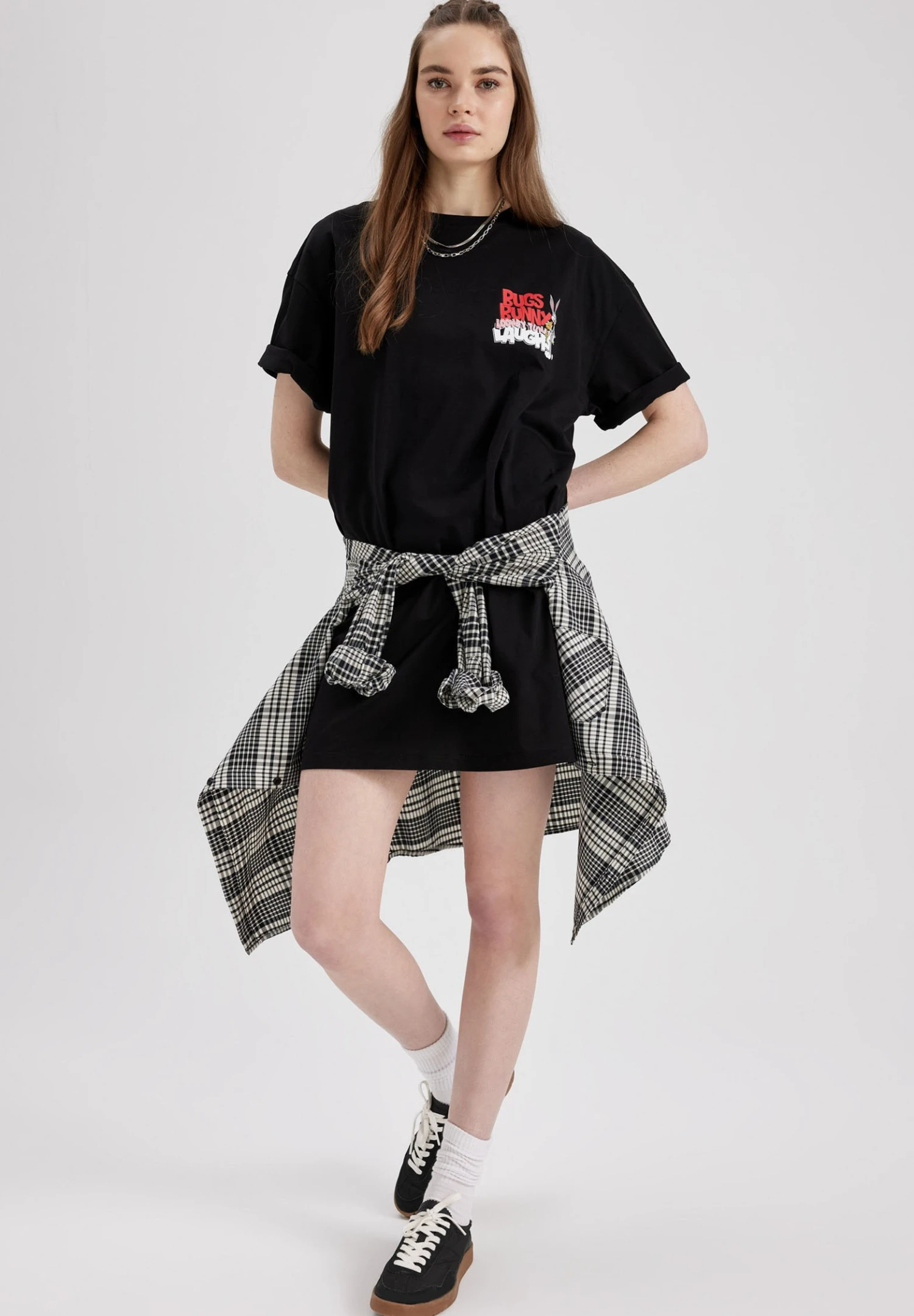 DeFacto Looney Tunes- Jerseyjurk - Black 4 DeFacto Looney Tunes- Jerseyjurk - Black - Afbeelding 2