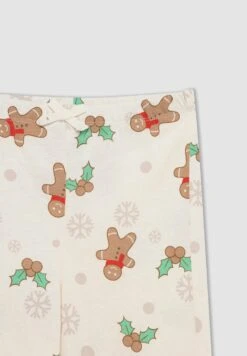 DeFacto 2 Pack Regular Fit - Pyjama - Beige -DeFacto d8f0e8ee89684f2c983a7add6c3cfbb9