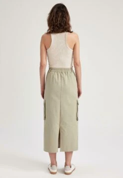 DeFacto A-Lijn Rok - Khaki -DeFacto d9ee222f29094cceb8d6eb4d9000a8b2