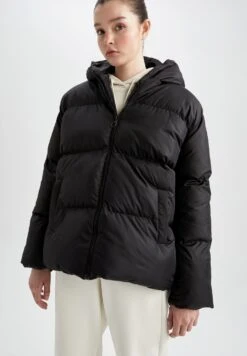 DeFacto Standart Fit - Winterjas - Black