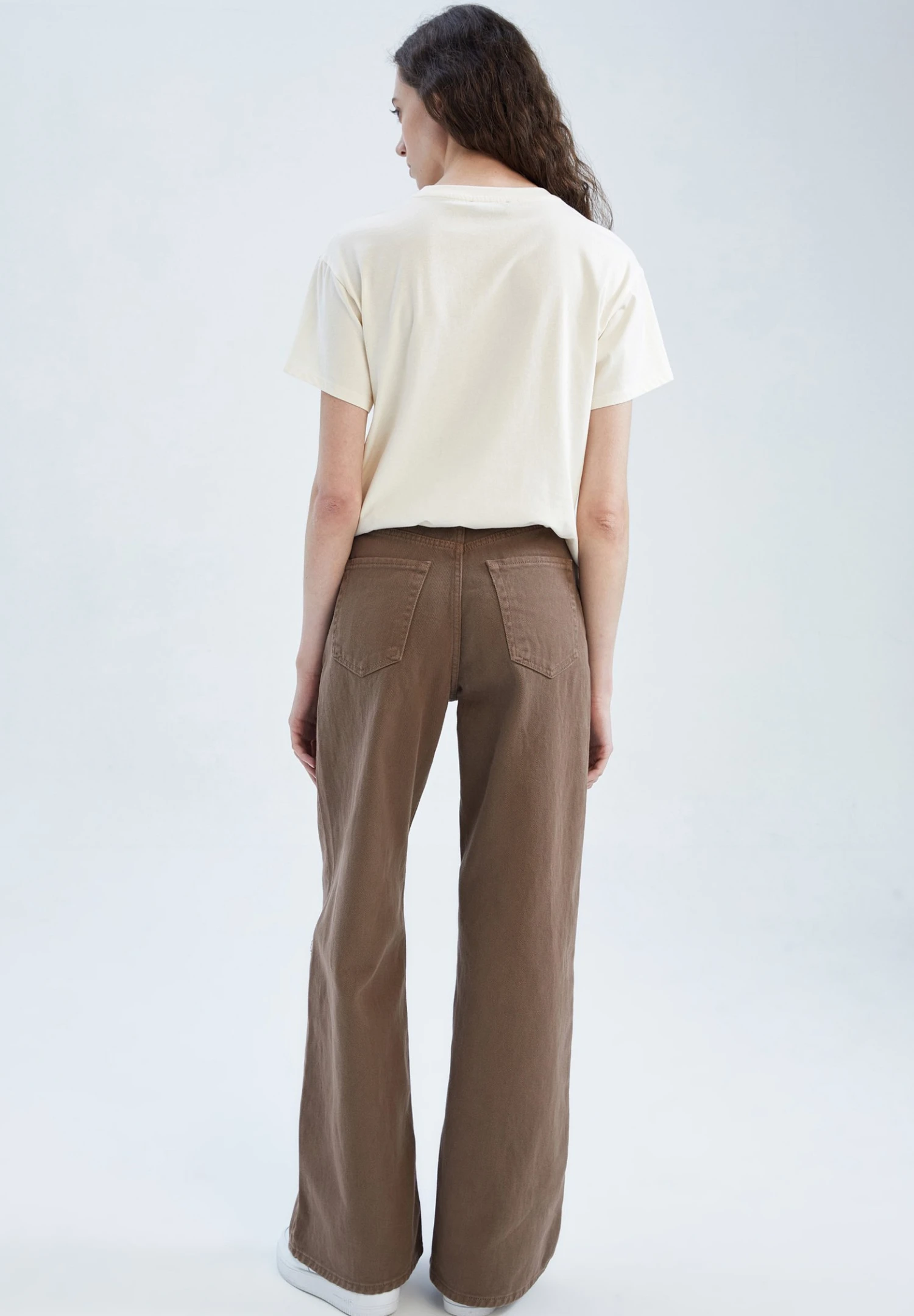 DeFacto Flared Jeans - Brown 5 DeFacto Flared Jeans - Brown - Afbeelding 3