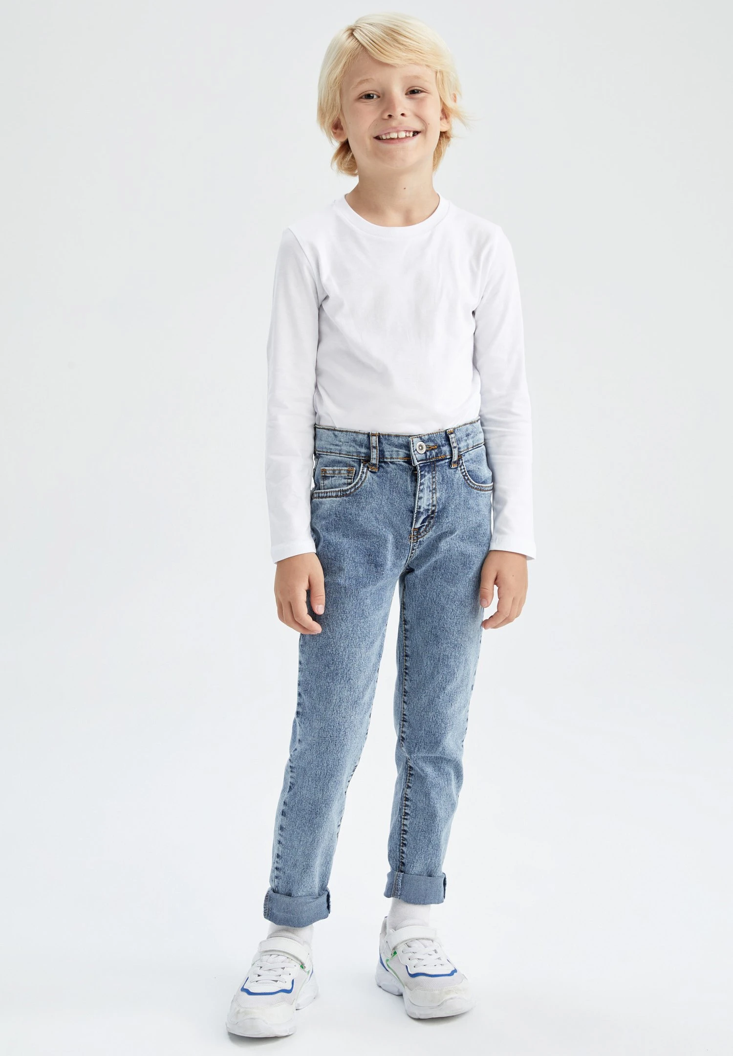 DeFacto Slim Fit Jeans - Navy 3 DeFacto Slim Fit Jeans - Navy