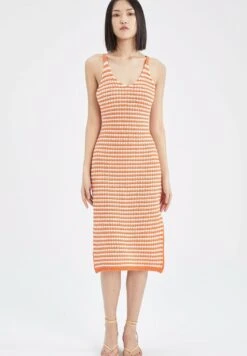 DeFacto Fitted Summer - Etui-Jurk - Ecru