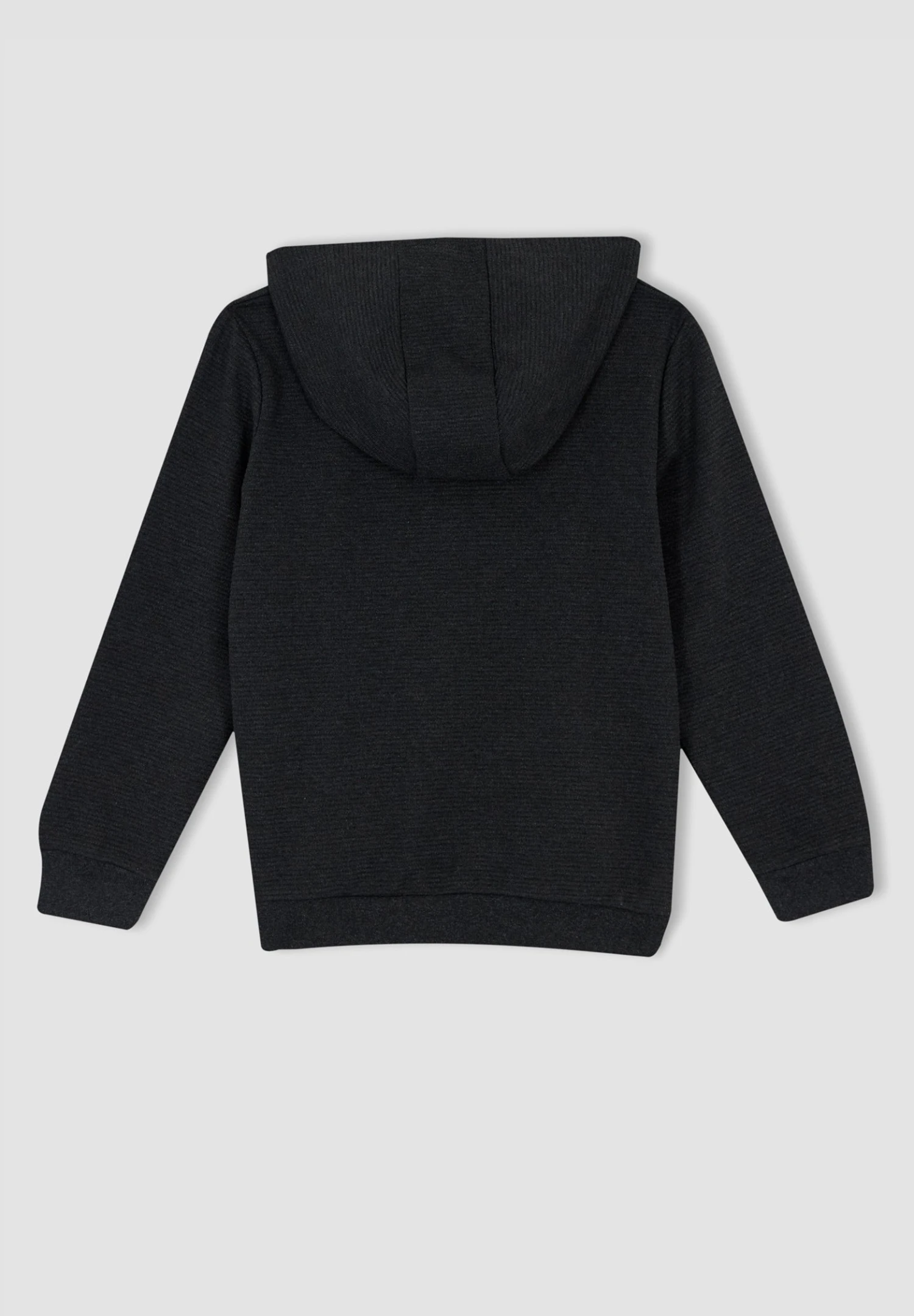 DeFacto Regular Fit- Hoodie - Anthracite 8 DeFacto Regular Fit- Hoodie - Anthracite - Afbeelding 6