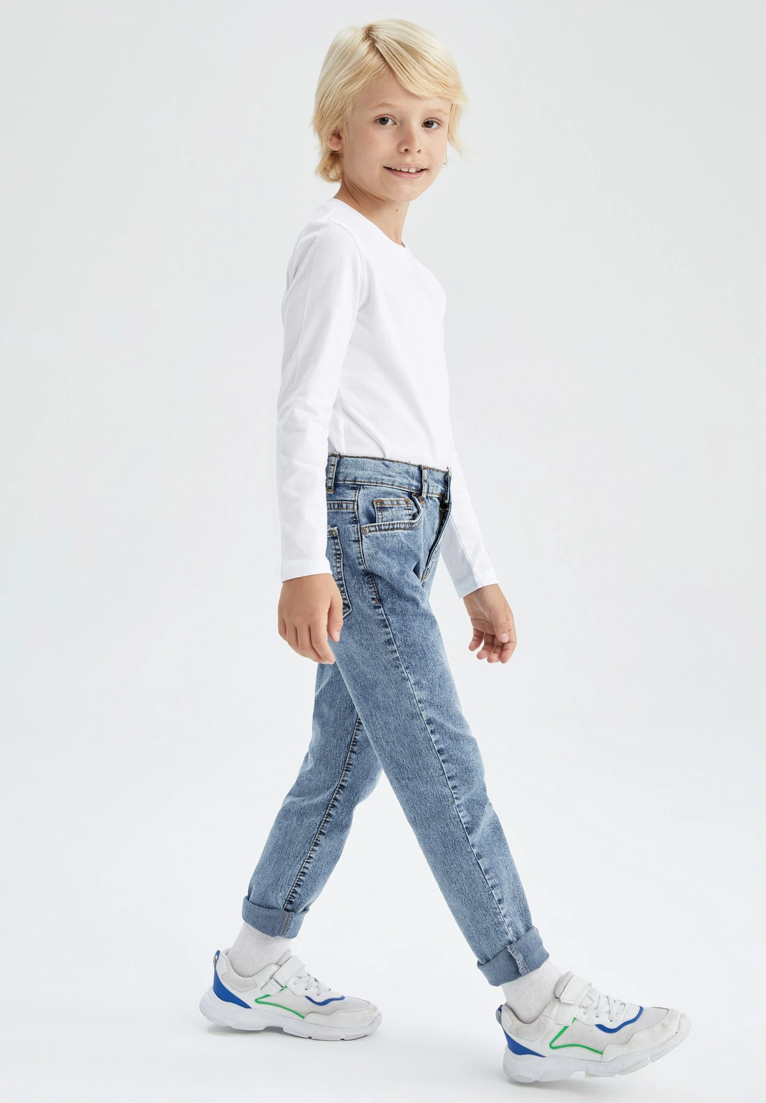 DeFacto Slim Fit Jeans - Navy 6 DeFacto Slim Fit Jeans - Navy - Afbeelding 4