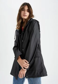 DeFacto Relax Fit - Parka - Black