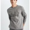 DeFacto Modern Fit - Sweater - Grey 2 DeFacto Modern Fit - Sweater - Grey -DeFacto dcb8d81c4e024b9c99e88e55e347b930