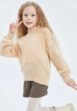 DeFacto Regular Fit - Trui - Ecru -DeFacto dd9bf33caa3b4c2fa5866a84421854bf