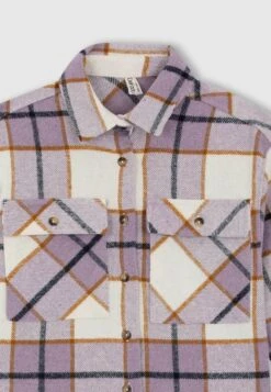 DeFacto Shacket - Overhemdblouse - Purple 7 DeFacto Shacket - Overhemdblouse - Purple -DeFacto ddaf056c1cb14c2a89785e364913b606