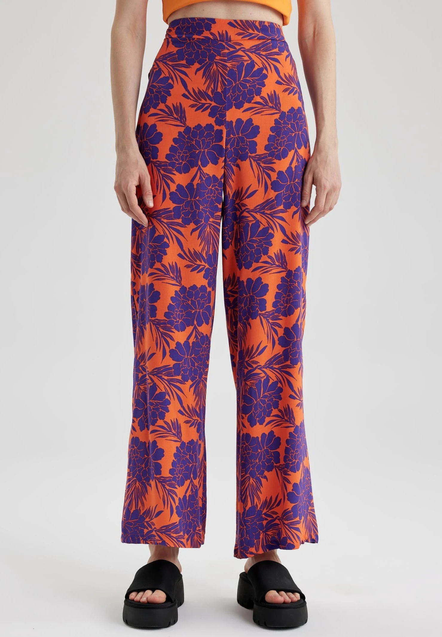 DeFacto Palazzo - Broek - Orange 3 DeFacto Palazzo - Broek - Orange