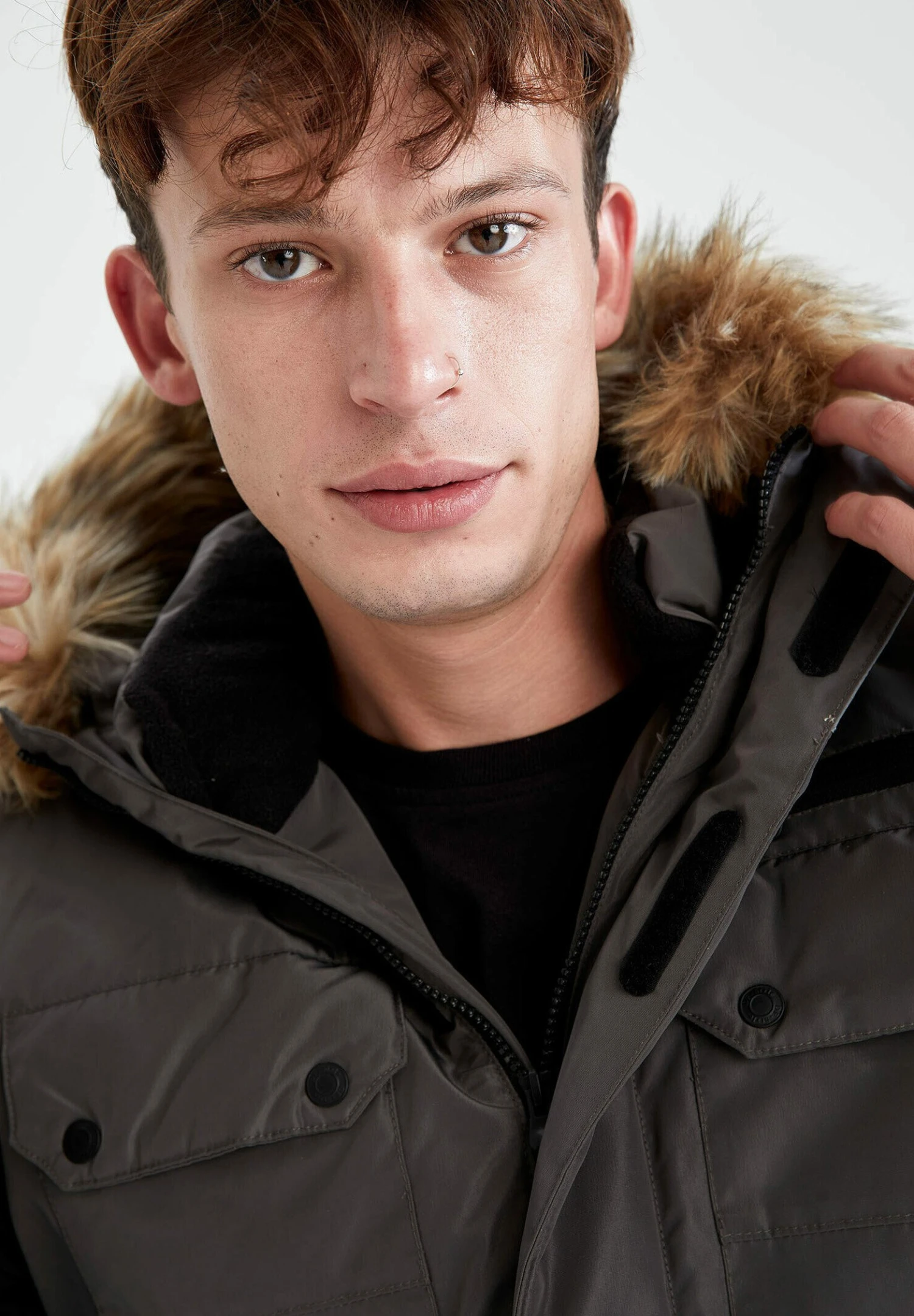 DeFacto Slim Fit - Winterjas - Anthracite 8 DeFacto Slim Fit - Winterjas - Anthracite - Afbeelding 6