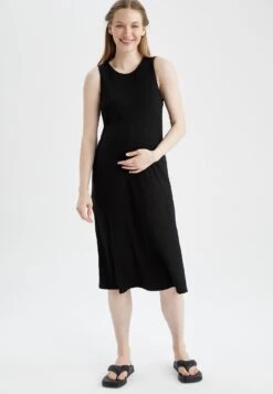 DeFacto Bodycon- Gebreide Jurk - Black