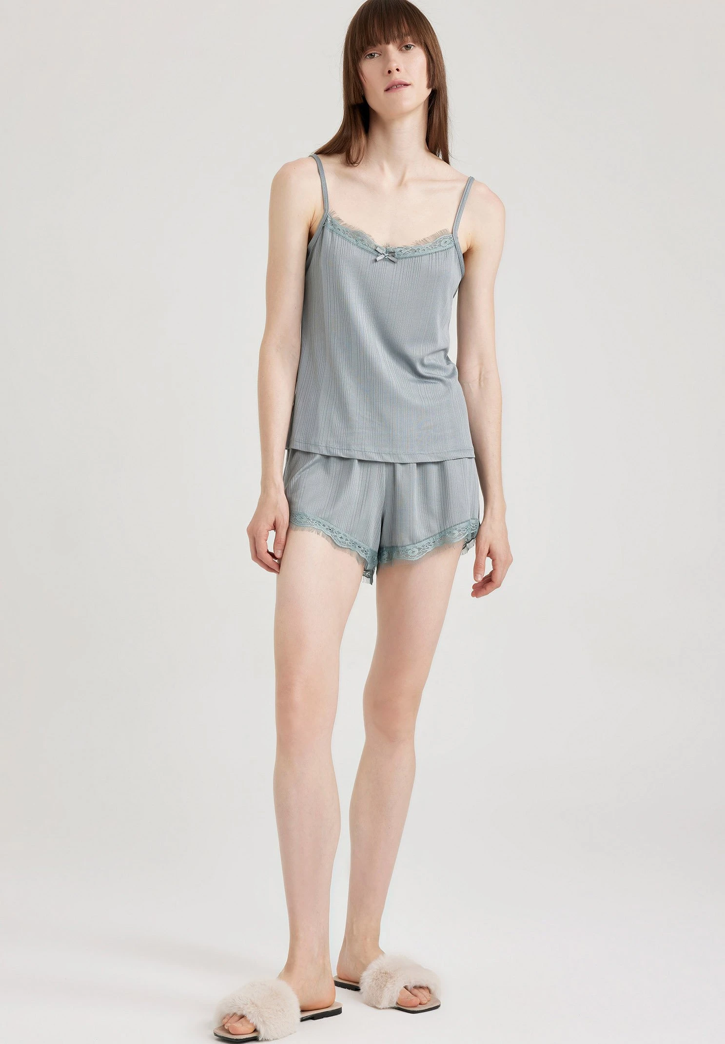 DeFacto Regular Fit- Pyjamabroek - Green 4 DeFacto Regular Fit- Pyjamabroek - Green - Afbeelding 2