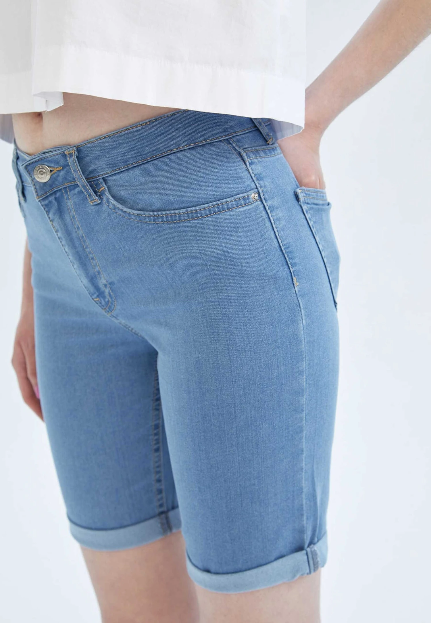 DeFacto Jeansshort - Blue 6 DeFacto Jeansshort - Blue - Afbeelding 4