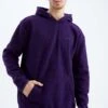 DeFacto Standart Fit- Hoodie - Purple 2 DeFacto Standart Fit- Hoodie - Purple -DeFacto e0918109b5a245f9b3e322d7c1cbdb28