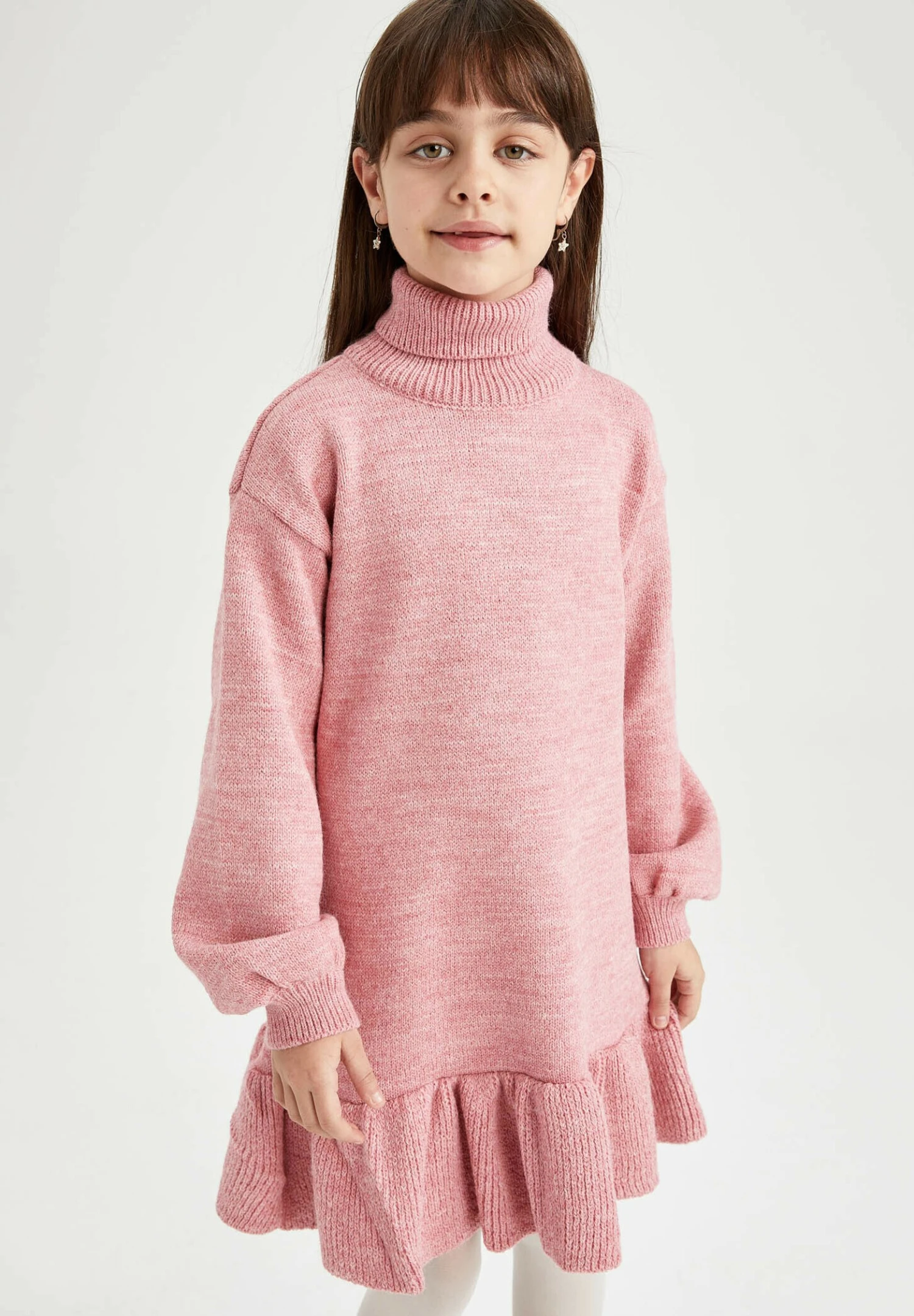 DeFacto Gebreide Jurk - Bordeaux 4 DeFacto Gebreide Jurk - Bordeaux - Afbeelding 2