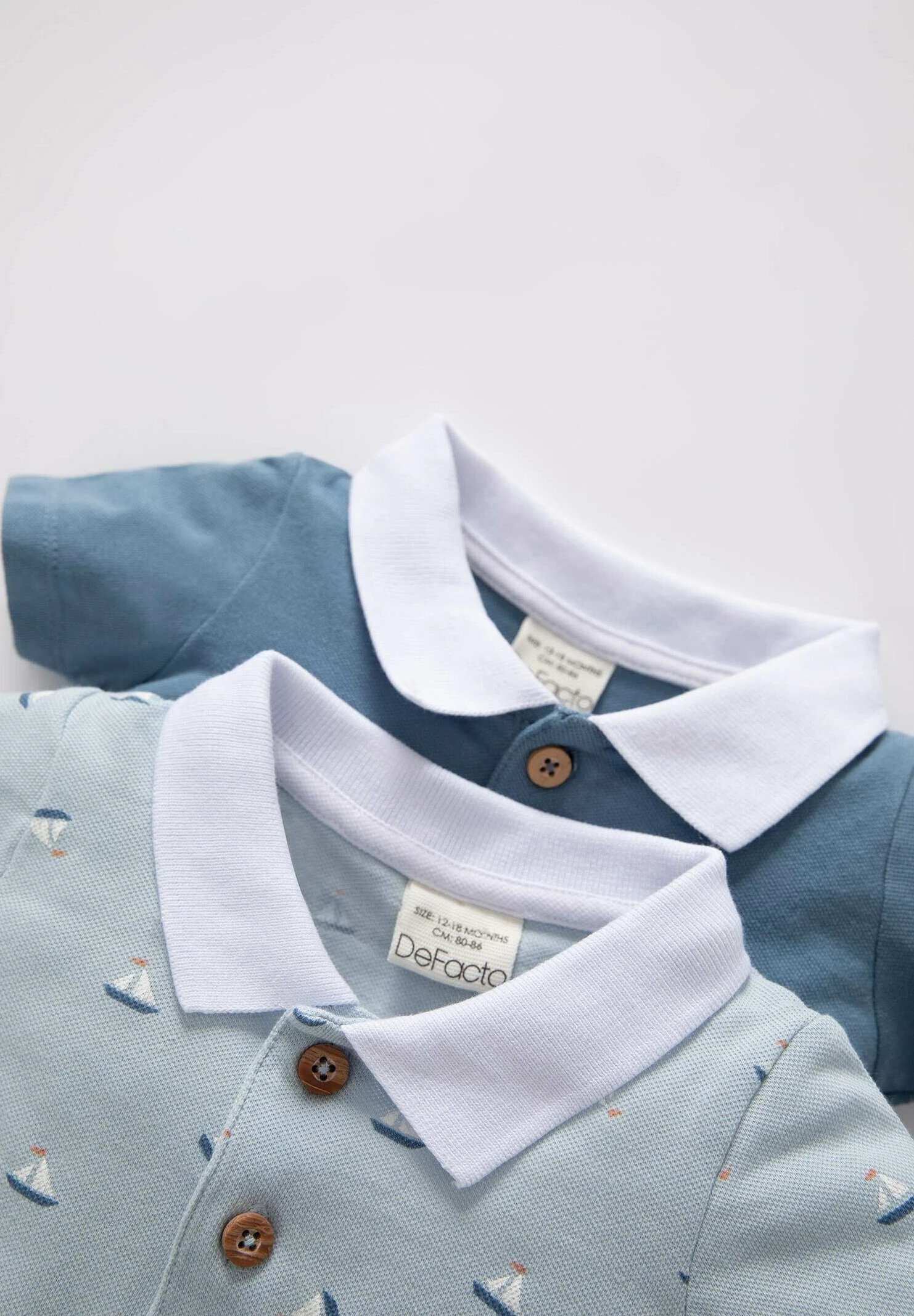 DeFacto 2Pack Regular Fit One Piece Suit - Body - Blue 5 DeFacto 2Pack Regular Fit One Piece Suit - Body - Blue - Afbeelding 3